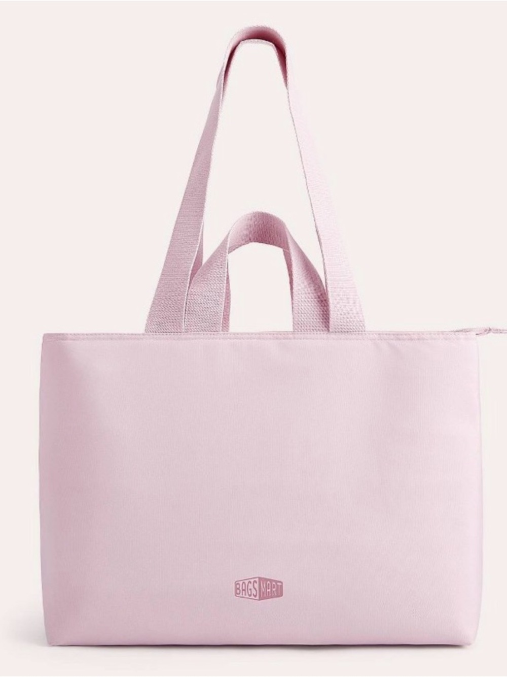 BagsMart Pink Everyday Tote with Long Shoulder Straps